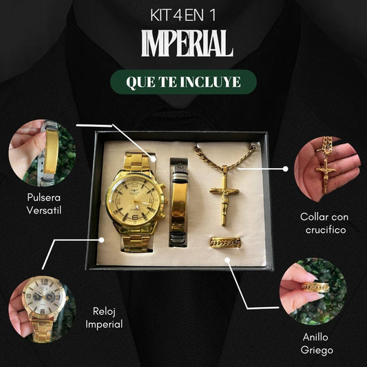 KIT 4 EN 1 IMPERIAL PARA HOMBRE
