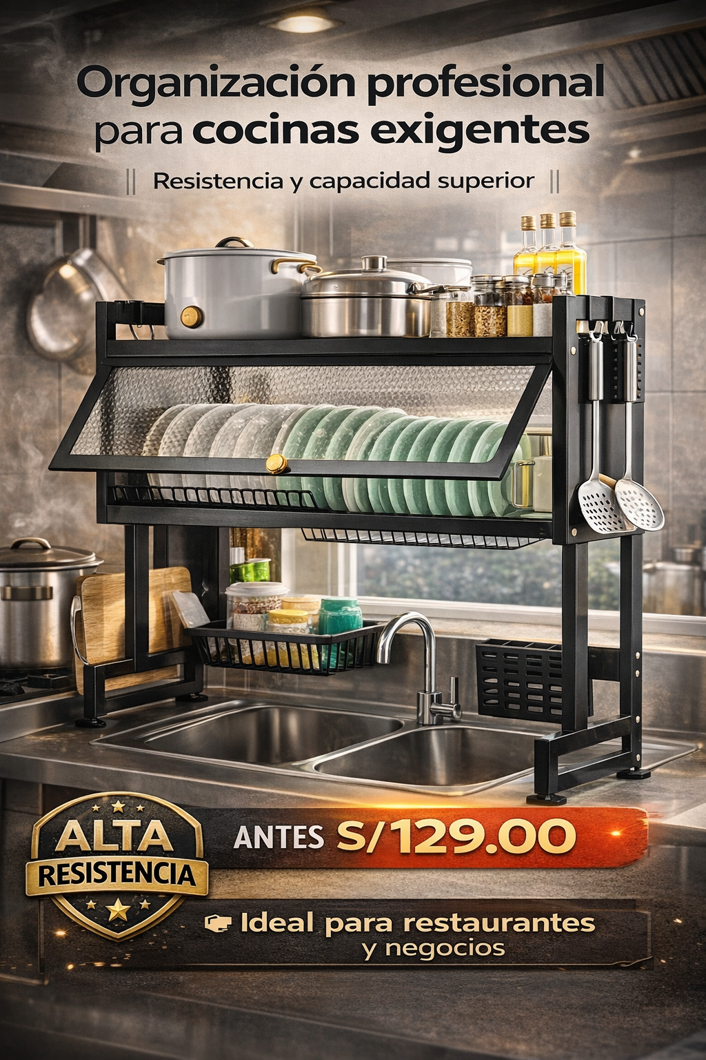 ESCURRIDOR DE PLATOS PREMIUM
