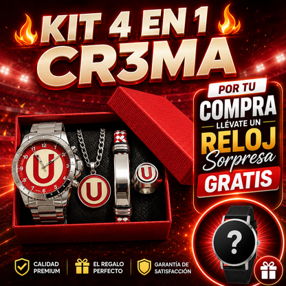 KIT 4 EN 1 HINCHADA + REGALO 🔴🔵